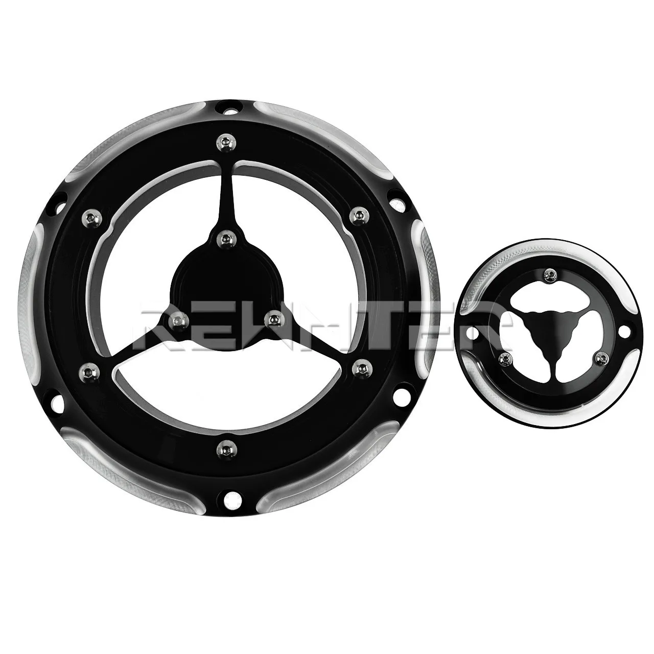 Черная крышка дерби для мотоцикла и таймера с 6 отверстиями Harley Sportster 883 1200 XL XR 2004