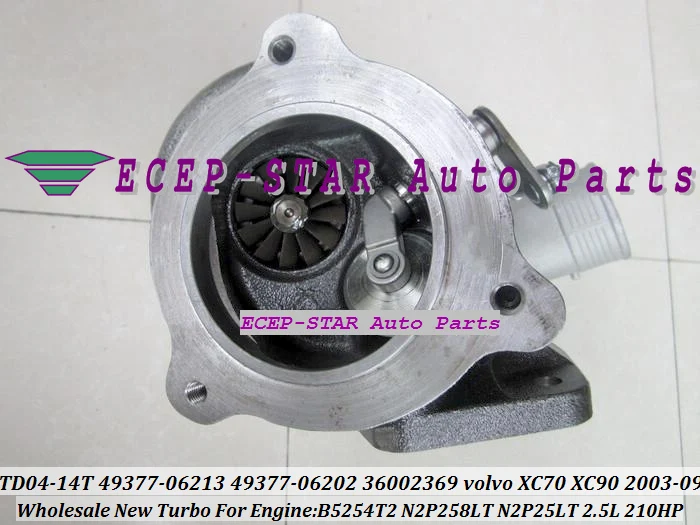 TD04 TD04L 14T 49377 06213 06202 36002369 06200 Turbo для Volvo PKW XC70 XC90 S60 S80 V70 B5254T2 N2P258LT 2 5 T 2.5L|turbocharger