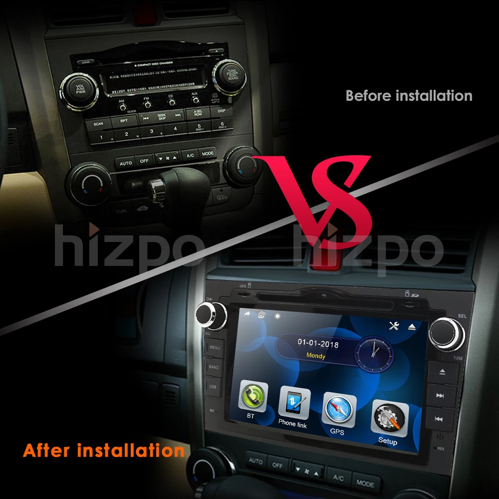 2 DIN Размер автомобильный стерео DVD GPS NAV радио для Honda CRV CR V 2007 2011 GPS/RDS/USB/SD/SWC/BT/CAM