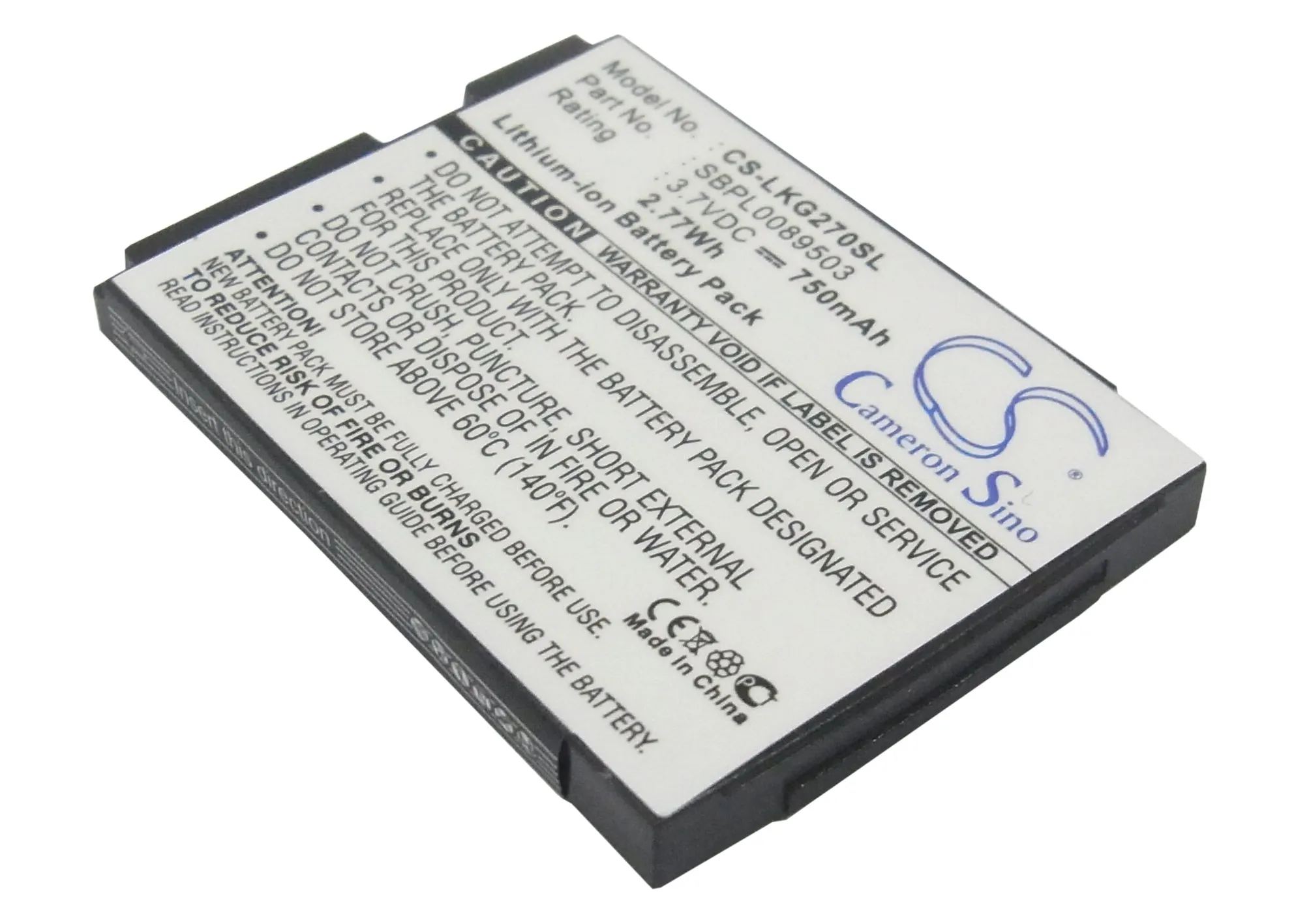 Обновленные батареи 750mAh Аккумулятор SBPL0089503 для LG KG270 KG275 KG278 | Мобильные телефоны и