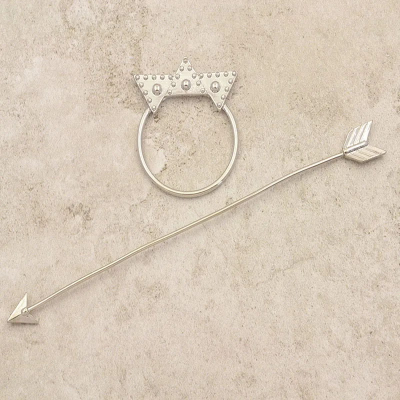 Новая мода Hairwear старинные цвет золотистый star шпилька для волос расчески волосы