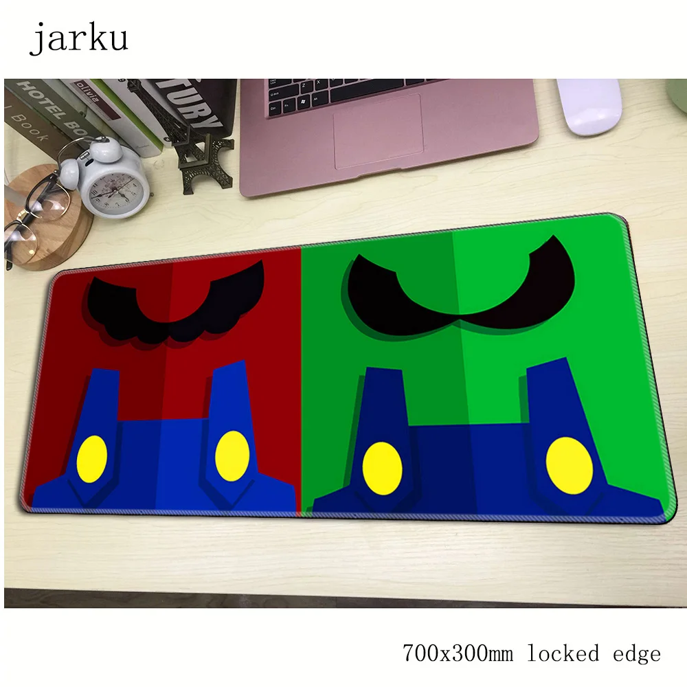 Игровой коврик для мыши в стиле Марио толстый ноутбука компьютерный 700x300x3 мм