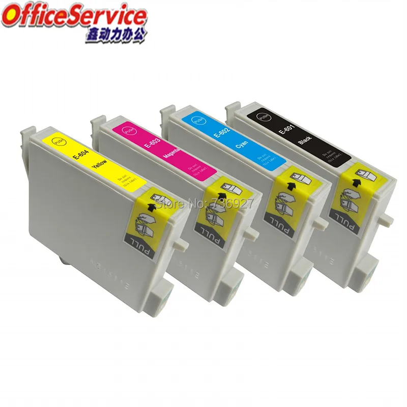 2 Sets Compatible Ink Cartridge T0601 T0602 T0603 T0604 For Epson Stylus CX3800 CX4200 CX4800 CX5800F CX7800 inkjet printer | Компьютеры и