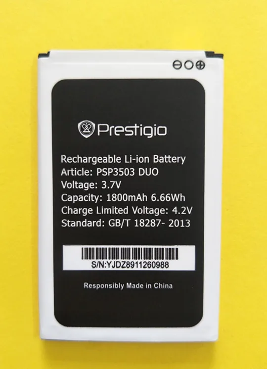 B TAIHENG 3 7 V 1800mAh PSP 3503 Аккумулятор для Prestigio Wize C3 DUO мобильный телефон