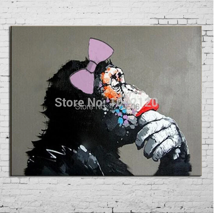 1 панель ручная Модульная картина животные Gorilla Lover холст Современный домашний