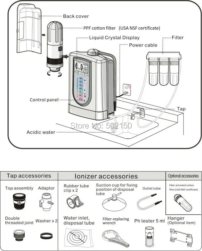 Ионизатор щелочной воды делает воду и здоровой|Водяные фильтры| |