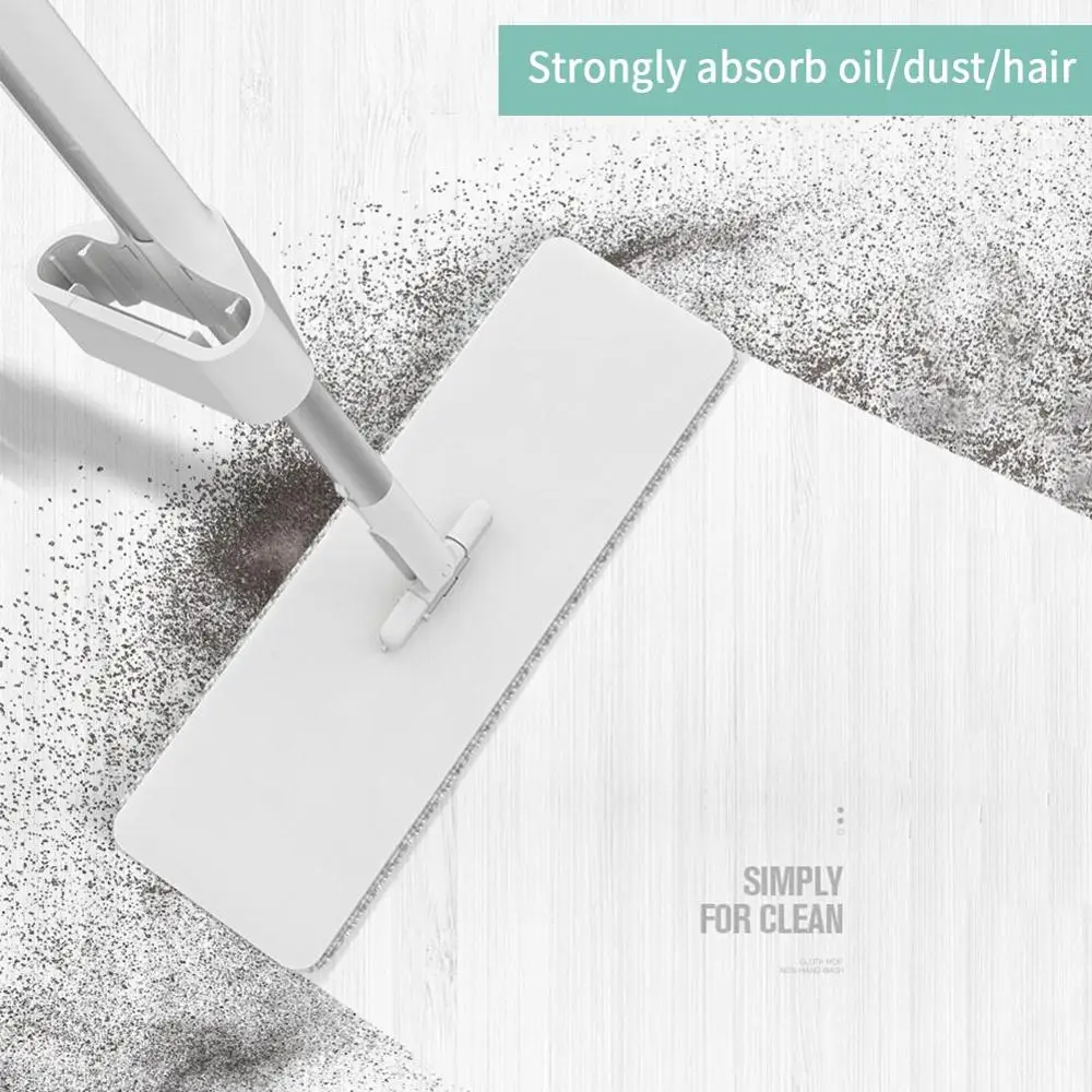 360 градусов вращающаяся Волшебная Швабра двойного назначения напольная плоская