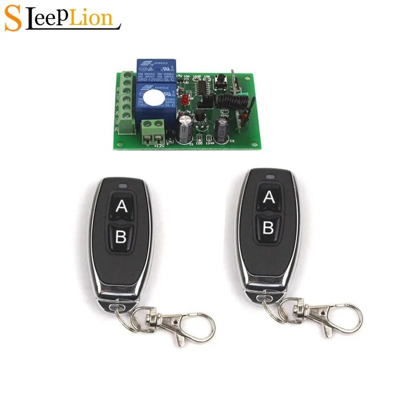 Sleeplion 12V 10A 2 CH Remote Управление реле Беспроводной передатчик + мотор обратный канала