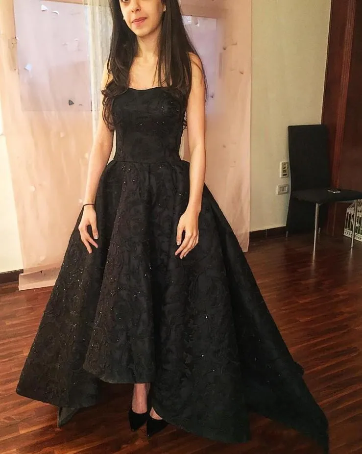 Vestidos de fiesta потрясающие черные Выпускные платья с длинным глубоким вырезом