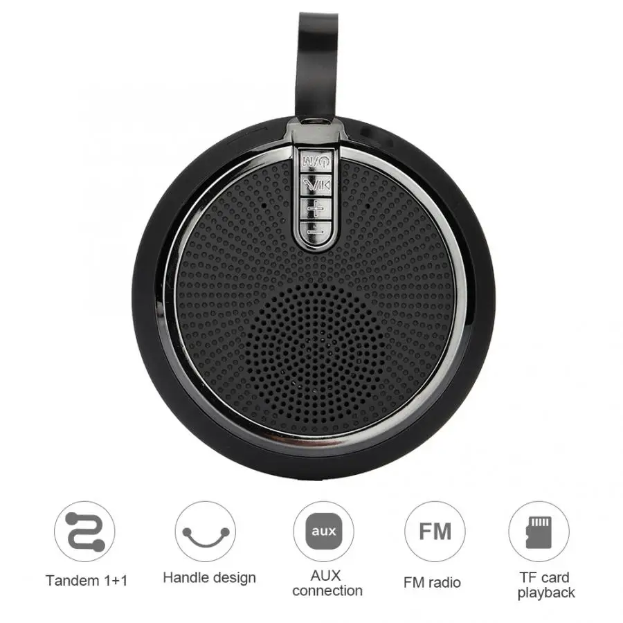 

Mini TWS Wireless Bluetooth 4.2 Speaker FM Radio Music Player Stereo Bass Speaker Outdoor Loudspeaker Support AUX TF Card
