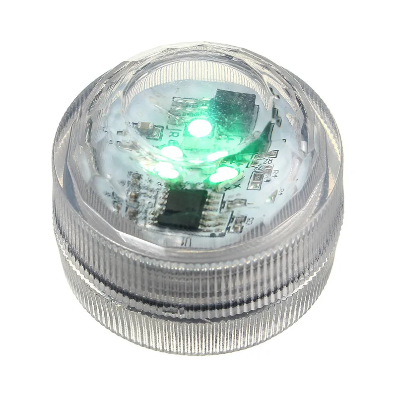 Мини 1 Вт 1,5 в RGB светодиодный светильник, цветная круглая свеча, подводная лампа с дистанционным управлением, водонепроницаемый IP65 декоративный светильник ing