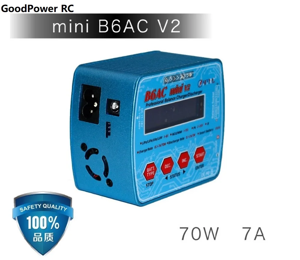 HTRC Новый iMax B6 Mini V2 80 Вт Цифровой RC аккумулятор зарядное устройство PB Lipo Lihv LiIon LiFe NiCd