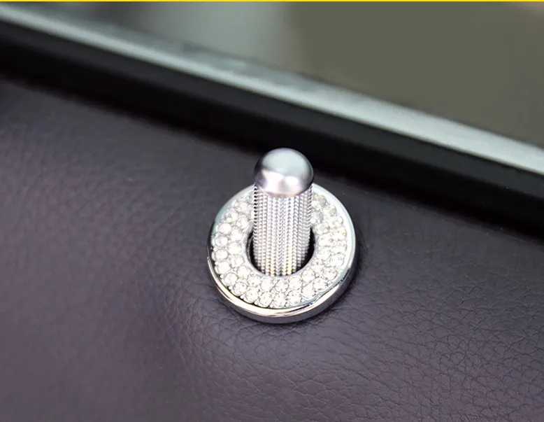 4 шт. Роскошный металлический горный хрусталь автомобильный фиксатор замка двери