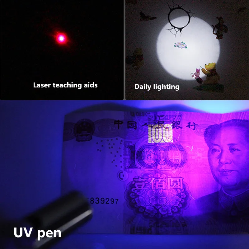 Светодиодный 3 в 1 Белый Мини USB Перезаряжаемый Фонарик домашнее Наружное