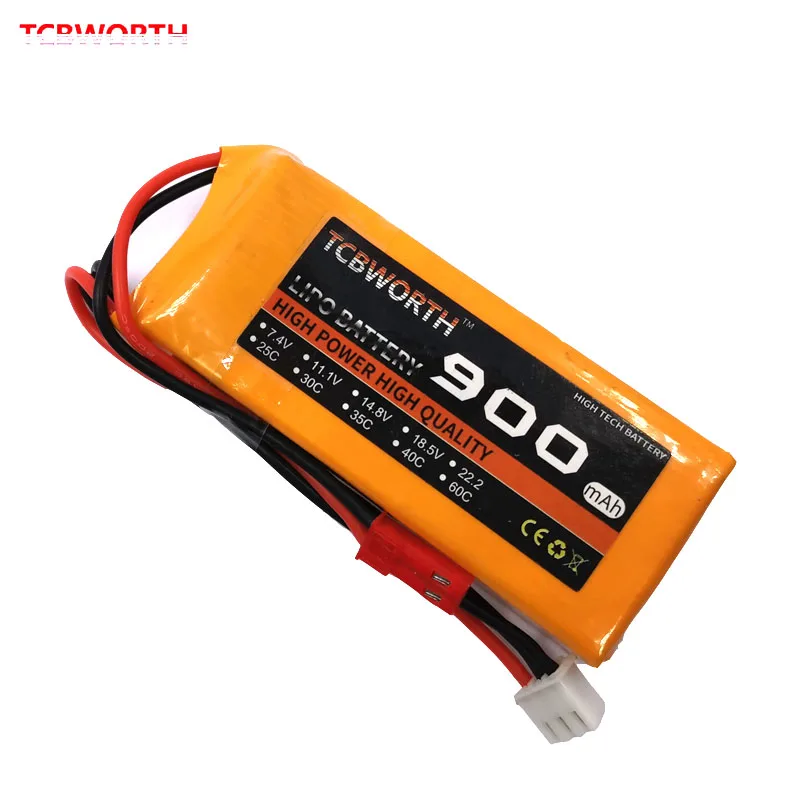2 шт. аккумулятор 2S 7 4 в 900 мАч 25C 35C40C RC Lipo батарея для радиоуправляемого вертолета
