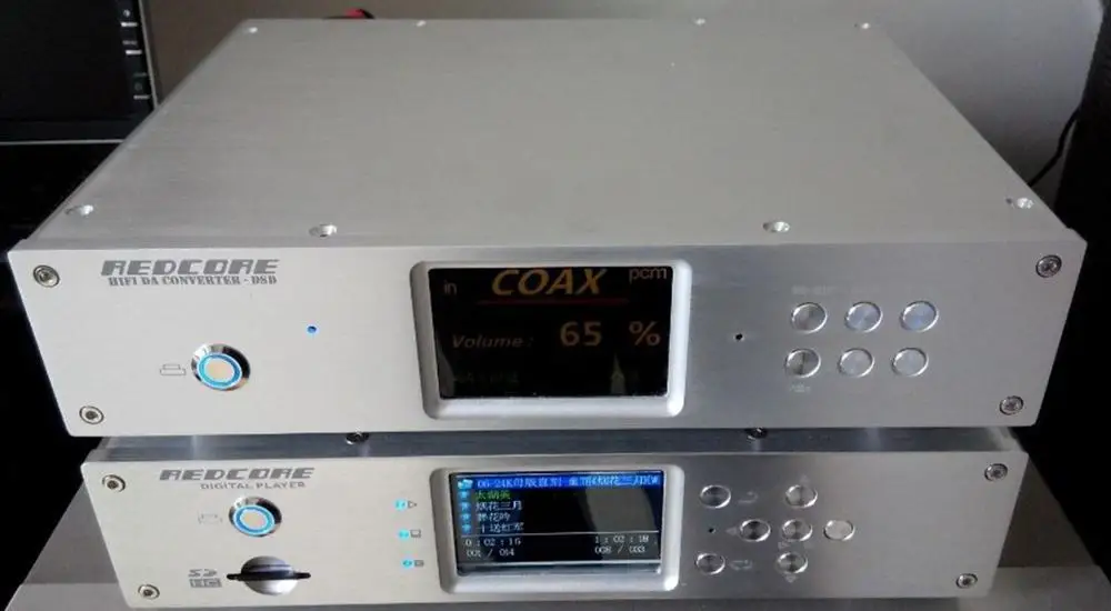 Красный сердечник двойной AD1955 DAC полностью алюминиевый корпус/корпус декодера