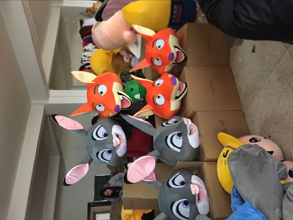 Бесплатная доставка Сумасшедший город животное талисман Джуди Хопп кролики и