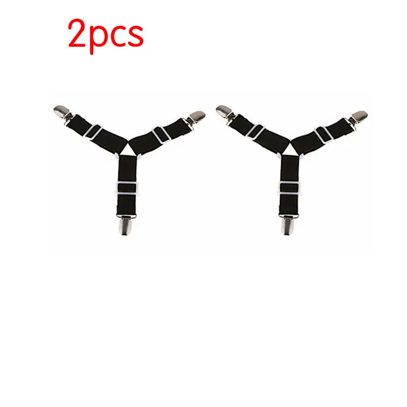 2pcs 2/4 шт. Белый Черный крепежи эластичный матрас одеяла зажимы для простыней Клип держатель - Цвет: 2pcs