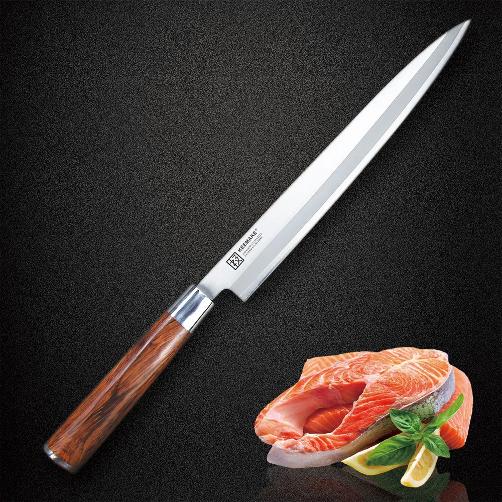 Sunnecko 10 5 дюймов Sashimi/поварской нож для тонкой нарезки Профессиональный режущие