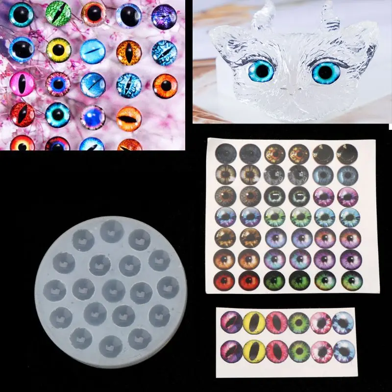DIY кукла мультфильм фигура кошка круглые глаза полимерная Форма Искусство ручное производство ювелирных изделий Инструменты