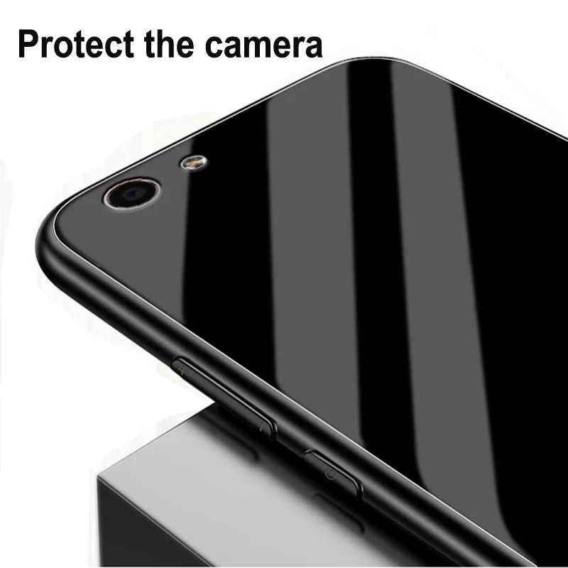 Чехлы с закаленным стеклом для Oppo F1s Чехол класса люкс персонажами из