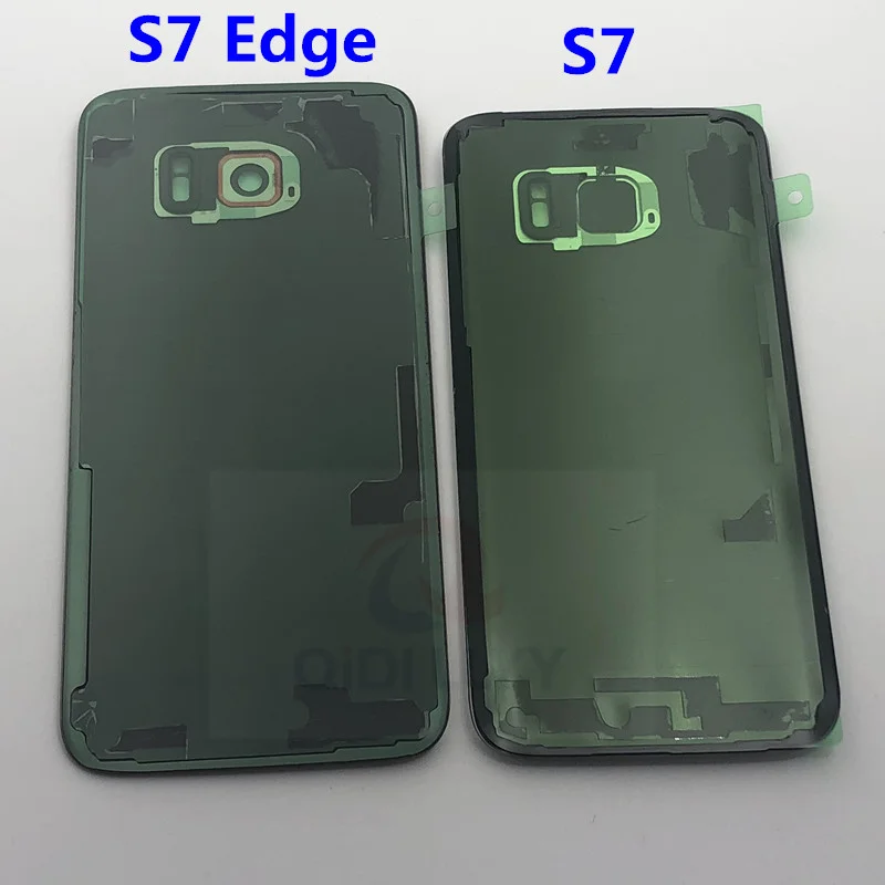 Стеклянная крышка для SAMSUNG Galaxy S7 G930F Edge G935F задняя батарейного отсека оригинальная