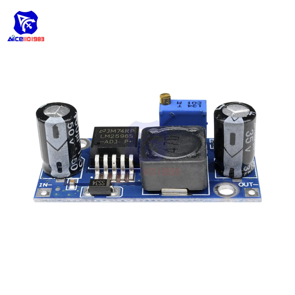 DC 4V 35V 1 23 V 30V 3A понижающий преобразователь модуль LM2596 плата питания выход 150KHz|buck