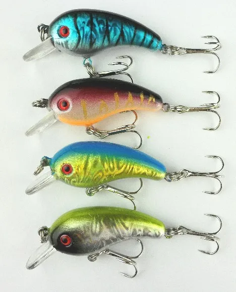 Бесплатная доставка 80 шт. прикормы Crankbait КРЮЧКОВ 4.8 г 5 см VIB снасти воблера