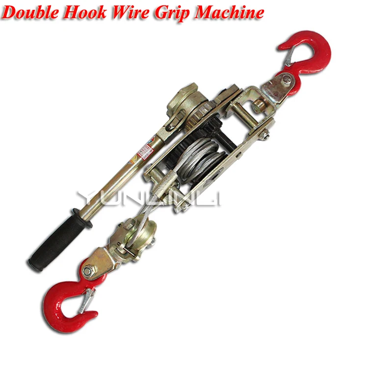 Multi-function Double Hook Tightener Wire Rope Tensioner Manual Tightener Electrician Pull Cable Clamp SWT102-4T