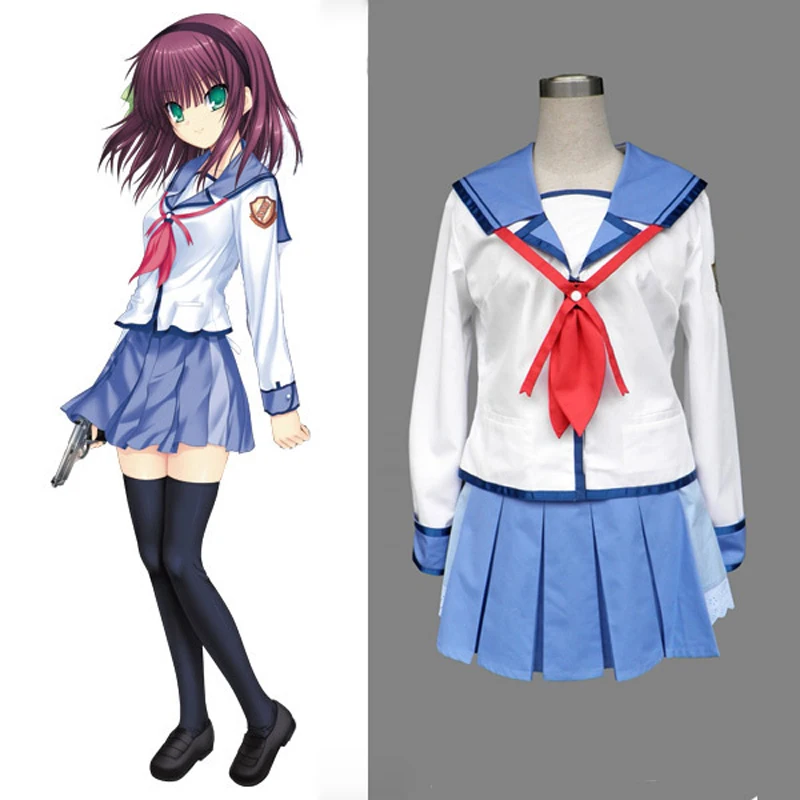 Горячая распродажа! Школьная форма Angel Beats Накамура Юри модное платье женские