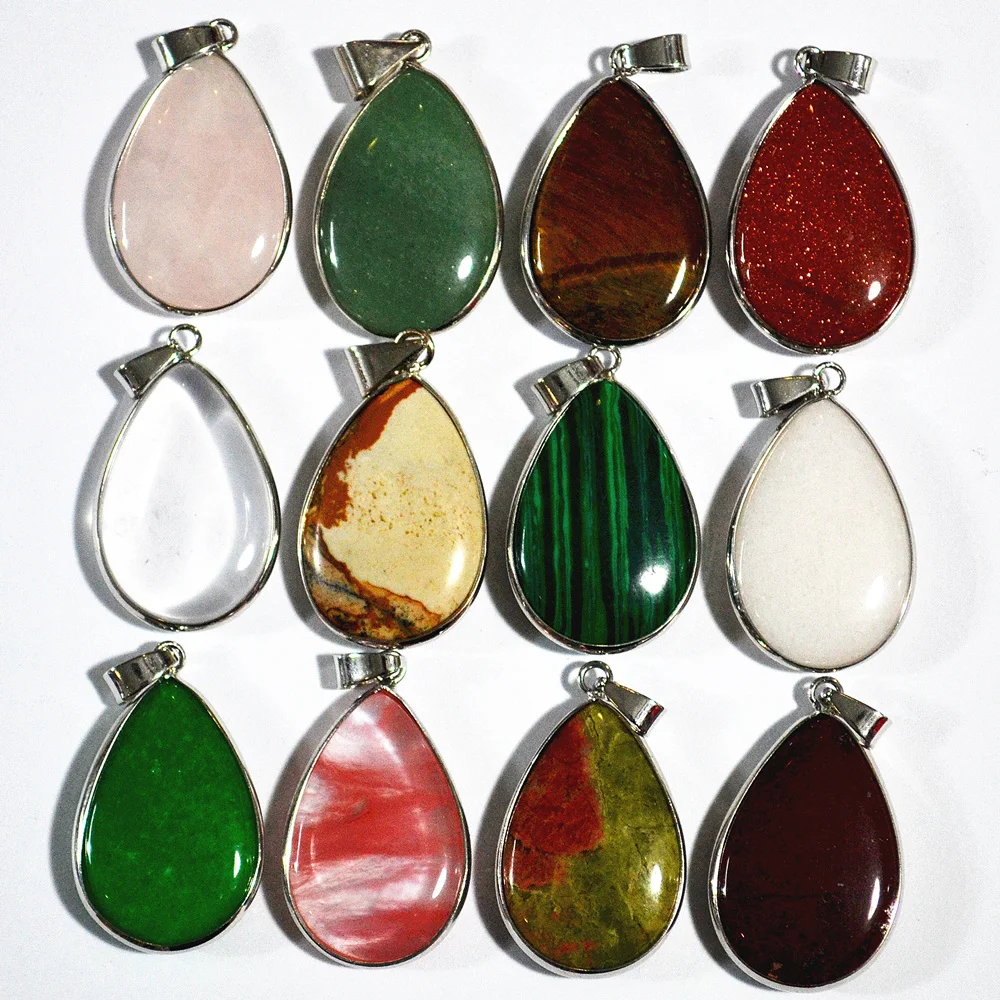 12 шт. модные Дизайн шаблон капли воды Ожерелья для мужчин новый красочный природа