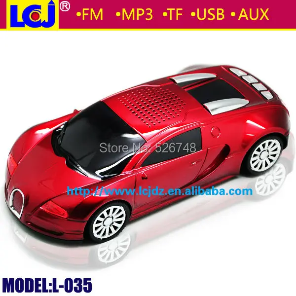 Классический автомобильный динамик Bugatti 10 шт. мини в форме автомобиля с FM радио и