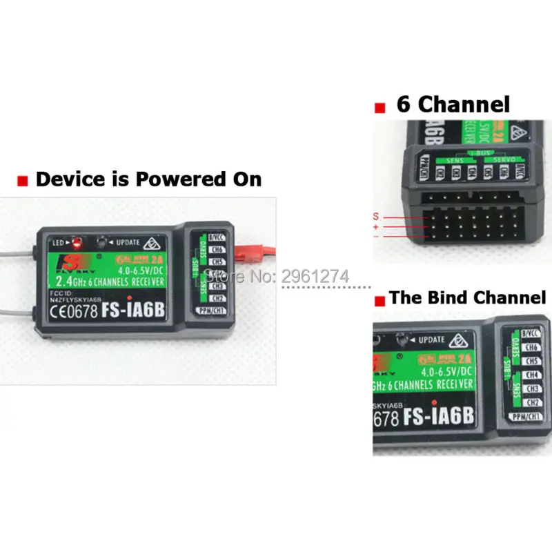 FS-IA6/FS-IA6B/FS-IA10B 6CH 2,4G двойная антенна RC приемник для Flysky FS-I6 FSI6 FS-i4 FS-i6 fs-ia10b Быстрая