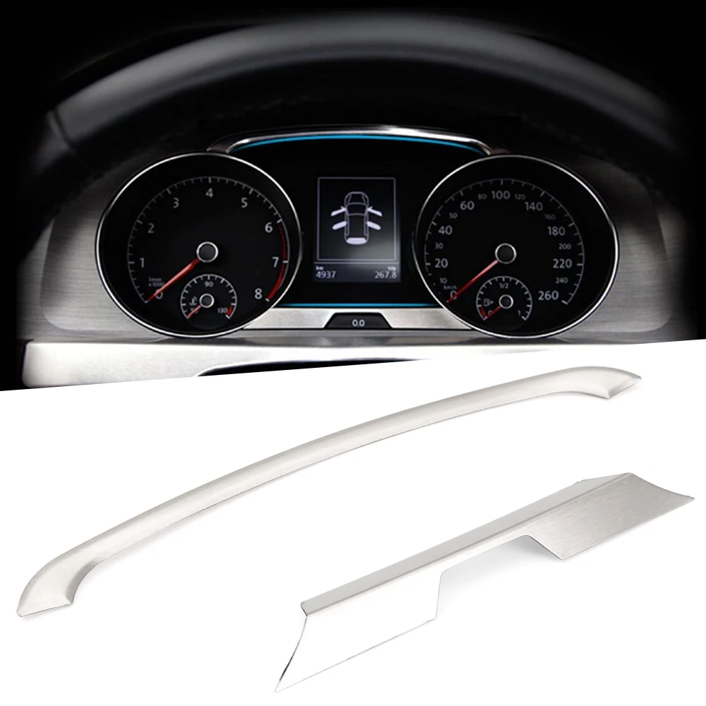 2 шт./компл. украшение приборной панели из нержавеющей стали для Volkswagen VW Golf 7 VII MK7