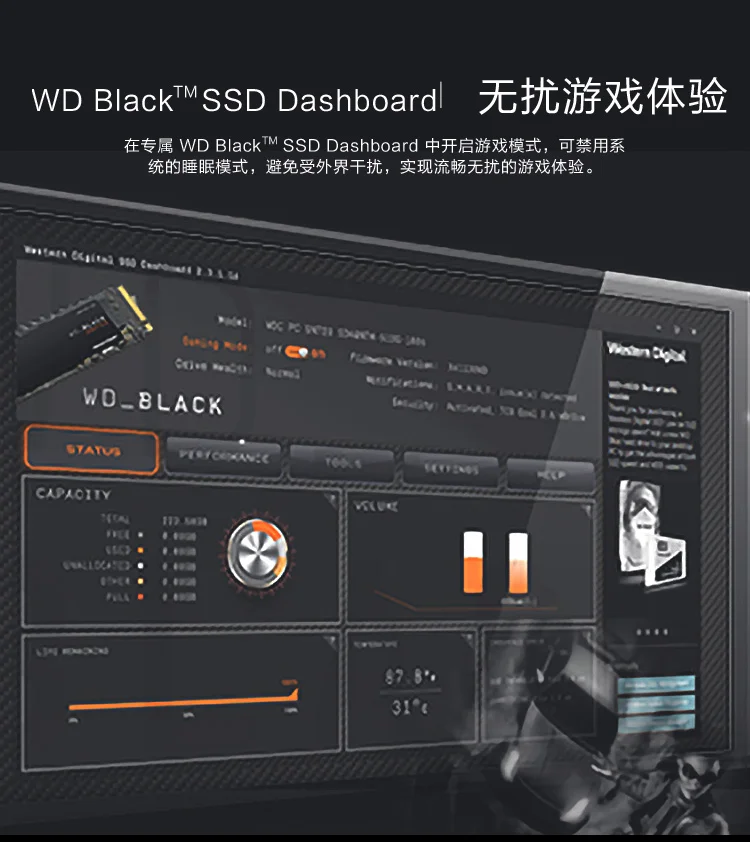 Western Digital WD Black SSD SN750 250GB 500GB 1 ТБ NVMe внутренний игровой SSD-Gen3 PCIe, M.2 2280, 3D NAND для игрового ПК ноутбука