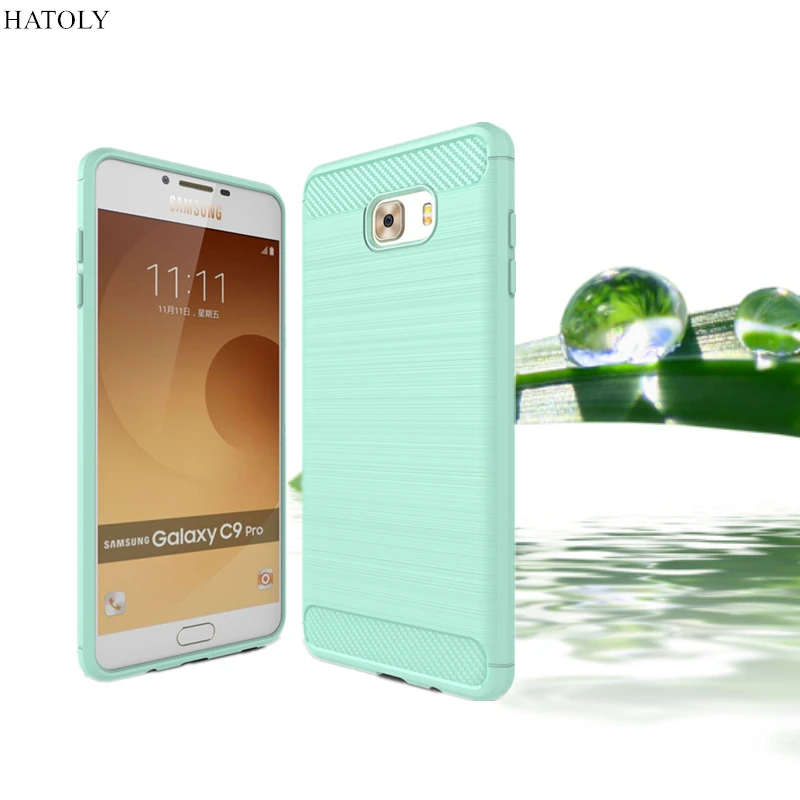 Чехол HATOLY для samsung Galaxy C9 Pro мягкий силиконовый чехол с ворсом из ТПУ C9000 6 дюймов |