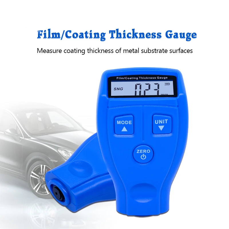 Auto Car Coating Paint Thickness Gauge Meter Measurement ranges 0 ~1.80mm with Iron Aluminum Plate | Diagnostic Tools