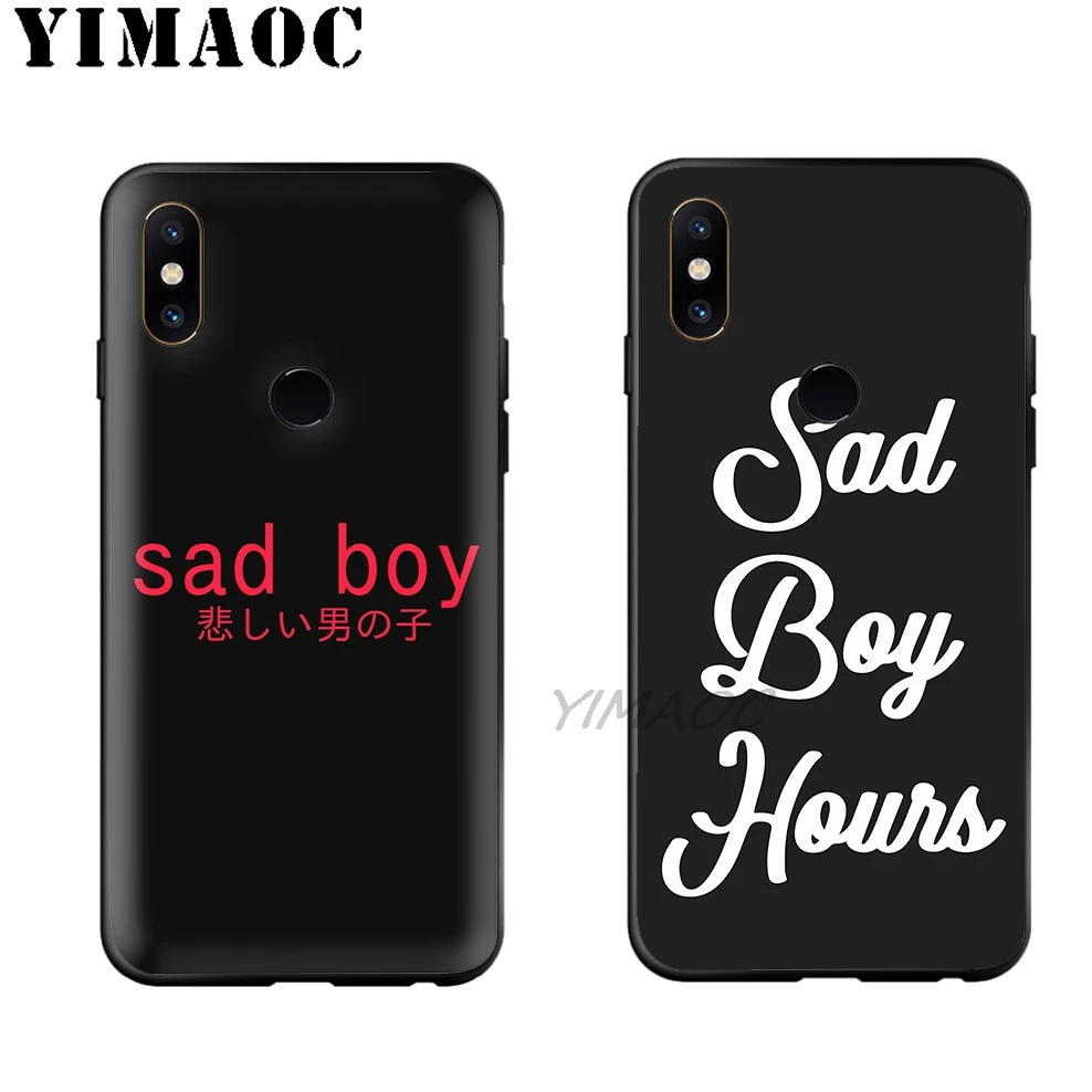 YIMAOC Japan Sad Boy Anime Cat Soft Case for Xiaomi Redmi Note 7 6 6A 5 4 4X 4A 5A S2 7A GO K20 Plus Pro |