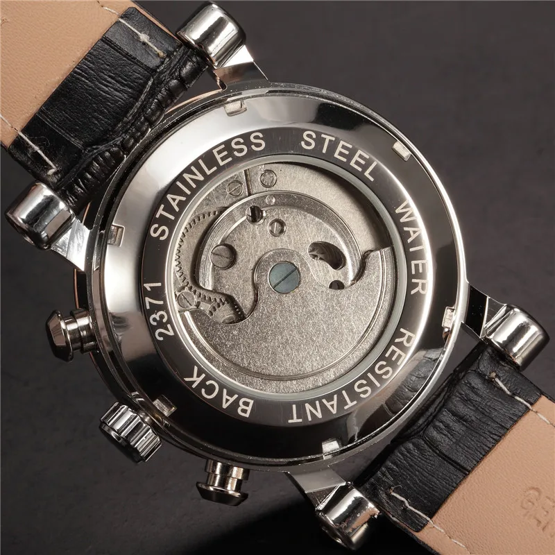 

FORSINING Tourbillon Wrap Mens Watches Automatic Watch Golden Case Calendar Male Clock Black Mechanical Watch Relogio Masculino