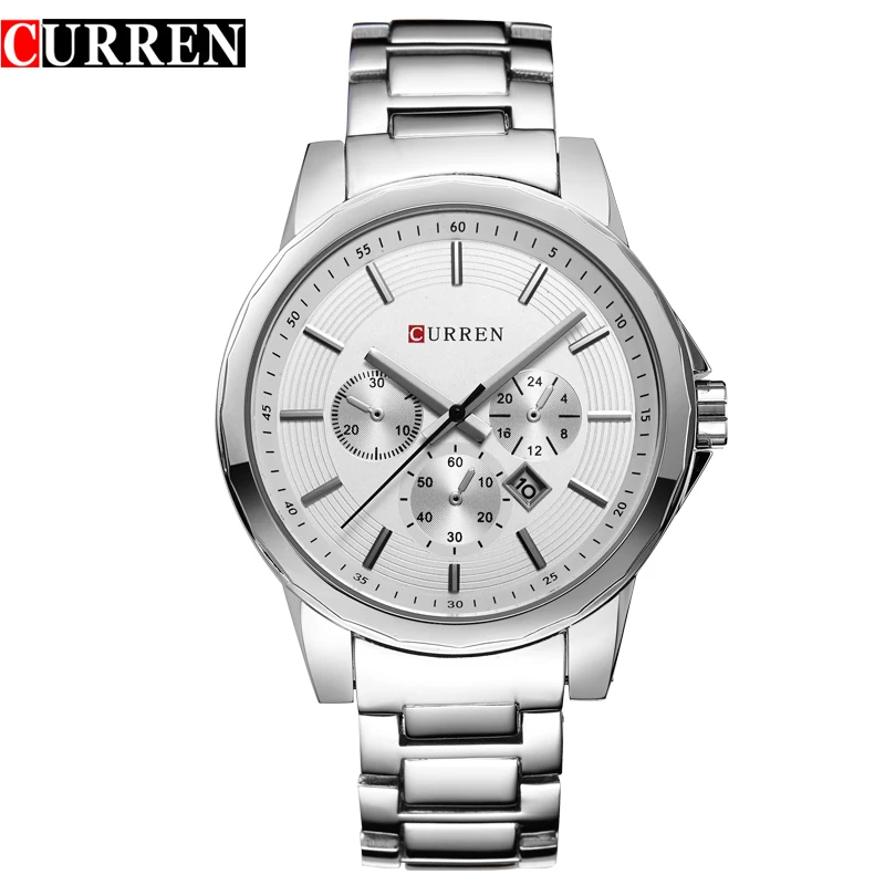Лучший бренд CURREN Мужские часы кварцевые мужские водостойкие Роскошные военные
