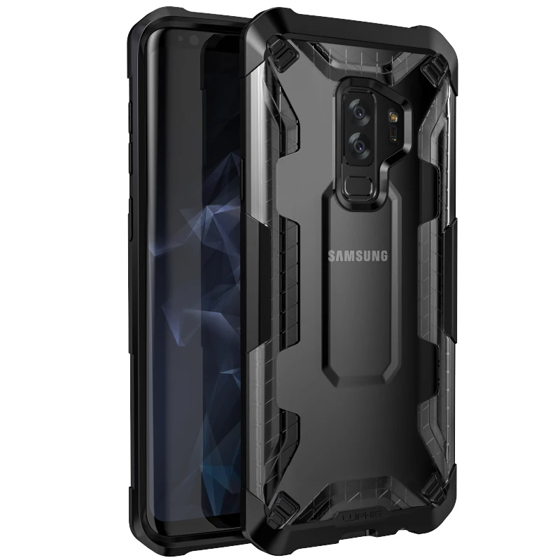 Чехол для samsung Galaxy S9 Plus гибридный защитный прозрачный чехол с единорогом и жуком