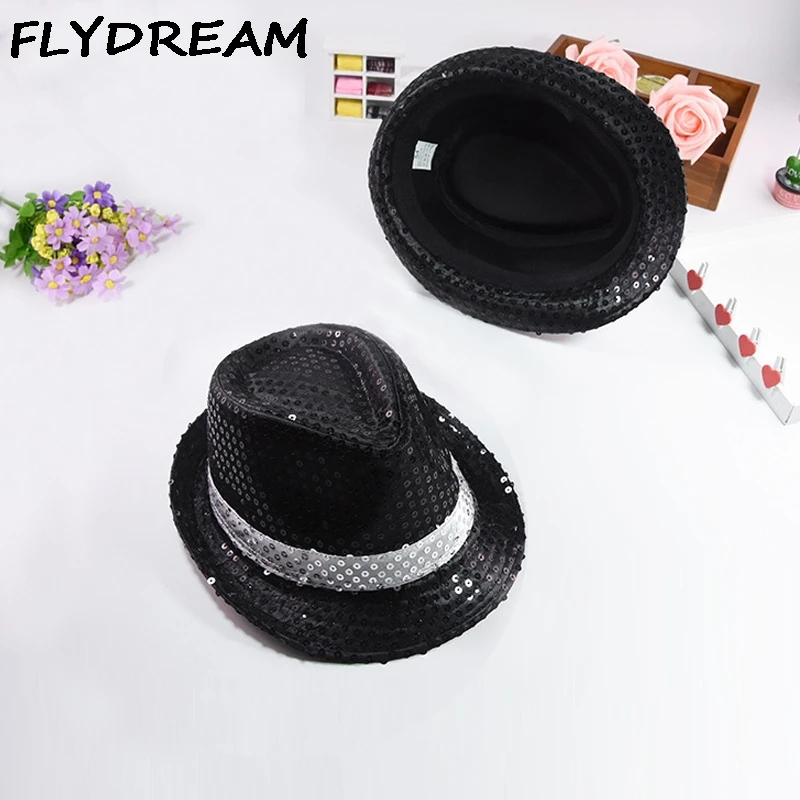 FLYDREAM новинка 2019 S/M шапки для взрослых мужчин танцев сцены женщин джазовая шляпа с