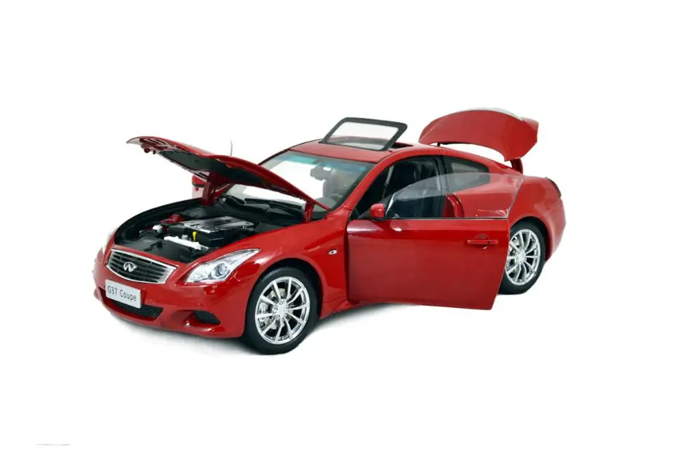 Paudi модель 1/18 1:18 1 18 масштаб Infiniti G37 купе 2013 Красная литая под давлением автомобиля