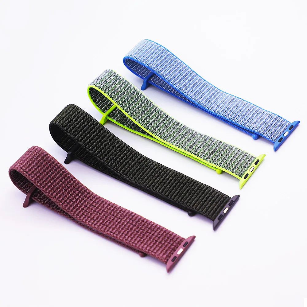 Ремешок для Apple Watch, ремешок для Apple Watch 5, 4, 44, мм, 42 мм, iwatch band 3, 2, 5, 42 мм, 38 мм, Спортивная петля, correa, нейлоновый ремешок для часов