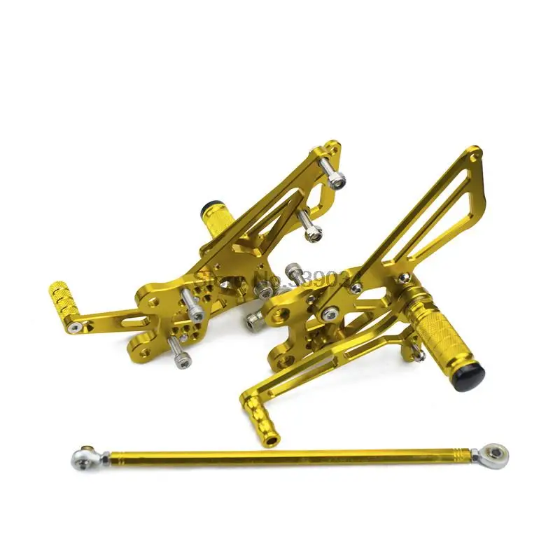 Золотая заготовка с ЧПУ регулируемая ножка гоночный задний комплект для Kawasaki Ninja