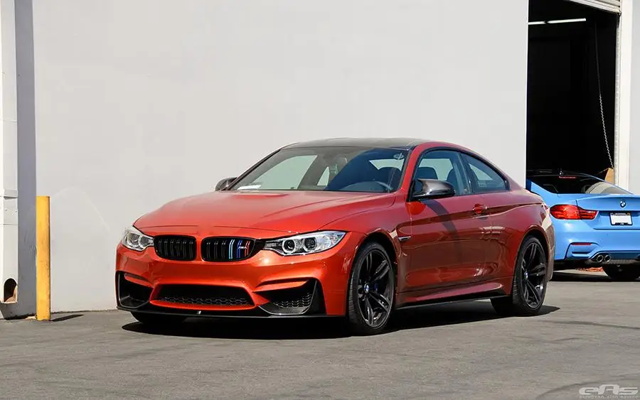 Разветвители губ переднего бампера из углеродного волокна для BMW F82 M4 F80 M3 2014 2017