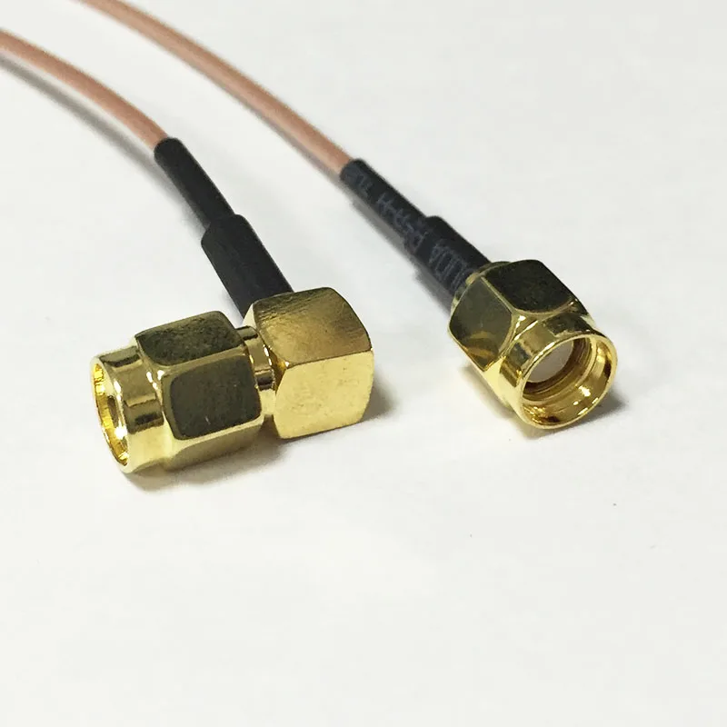 Коаксиальный кабель RG178 новый модем штекер с прямым углом поворота RP SMA 15 см 6