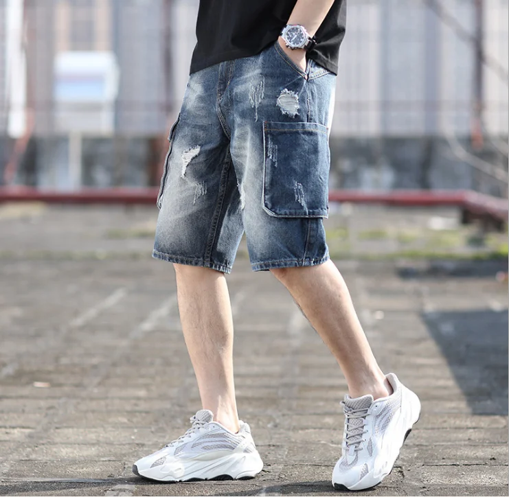 Best SellerDenim Shorts For SS2019 Summer New Collection Suitable Slim Fit Small Straight Male Trousers Denim | Мужская одежда