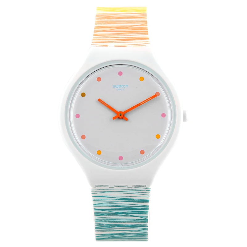 Часы Swatch кожи серия элегантных и свежий кварцевые Мужской женский таблицы