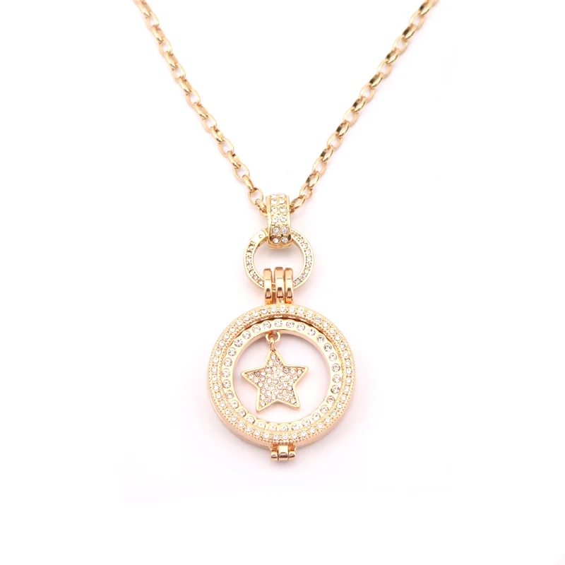 Ювелирные изделия Somsoar Золотое сердце клодаг с полностью хрустальным 33 мм